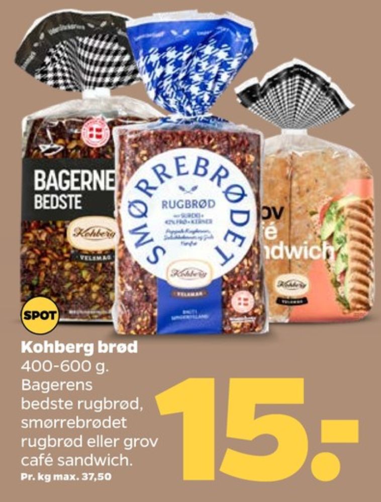 Kohberg Bagernes Bedste, Rugbrødsskiver