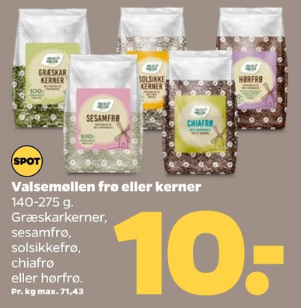 Valsemøllen, Solsikkekerner
