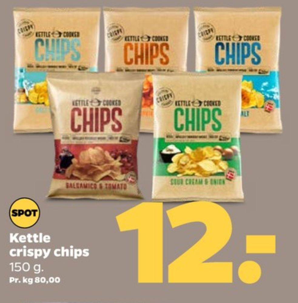 Kettle Cooked Chips, Salt & Vinegar Chips