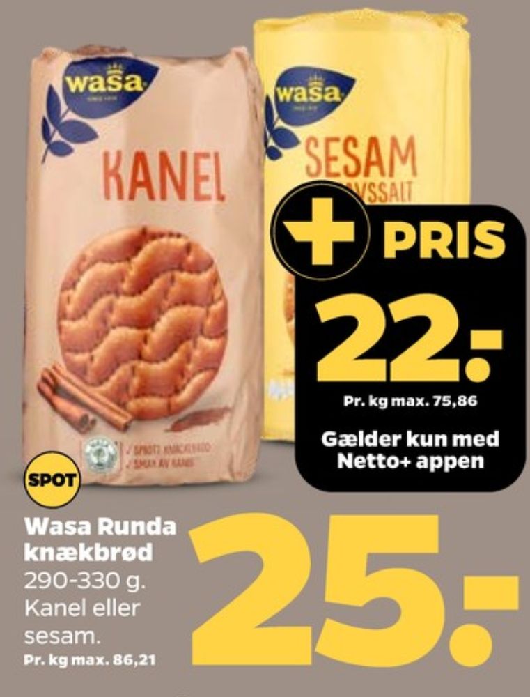 Wasa, Kanel knækbrød