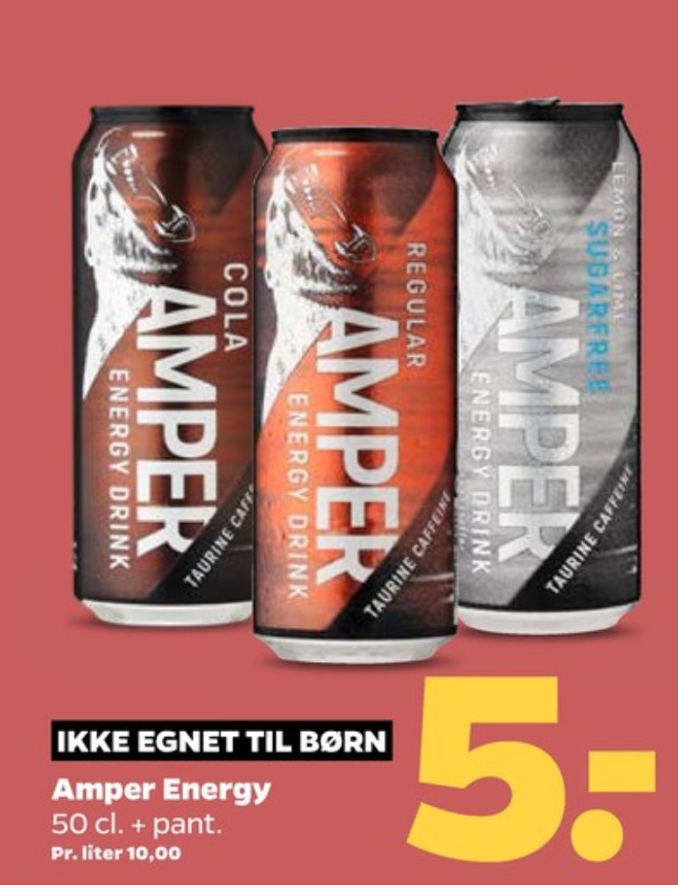 Amper Energy Drink Cola, Energidrik