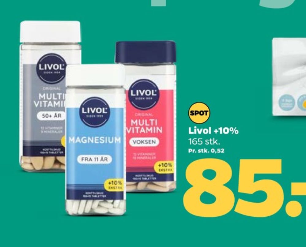 Livol Multi, Vitaminer