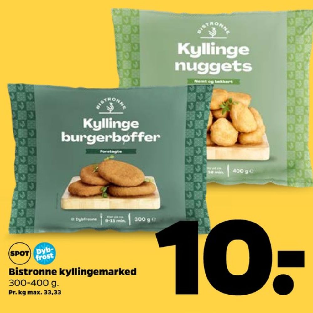 Bistronne, Kyllingenuggets