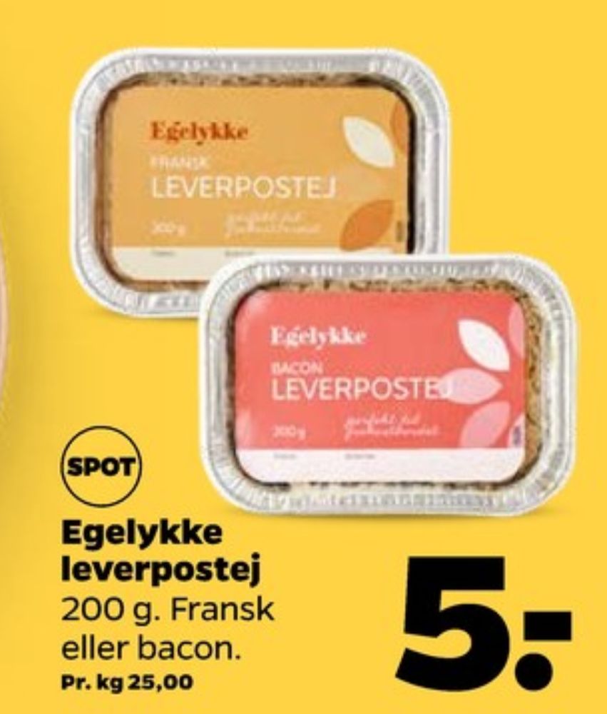 Egelykke Fransk, Leverpostej