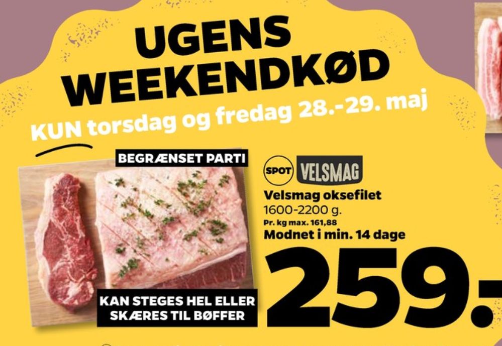 Velsmag, Oksefilet