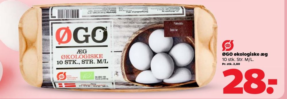 ØGO, Økologiske æg M/L