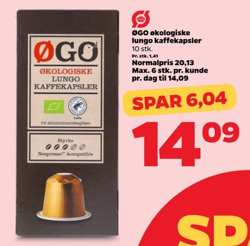 ØGO Lungo, Kaffekapsler