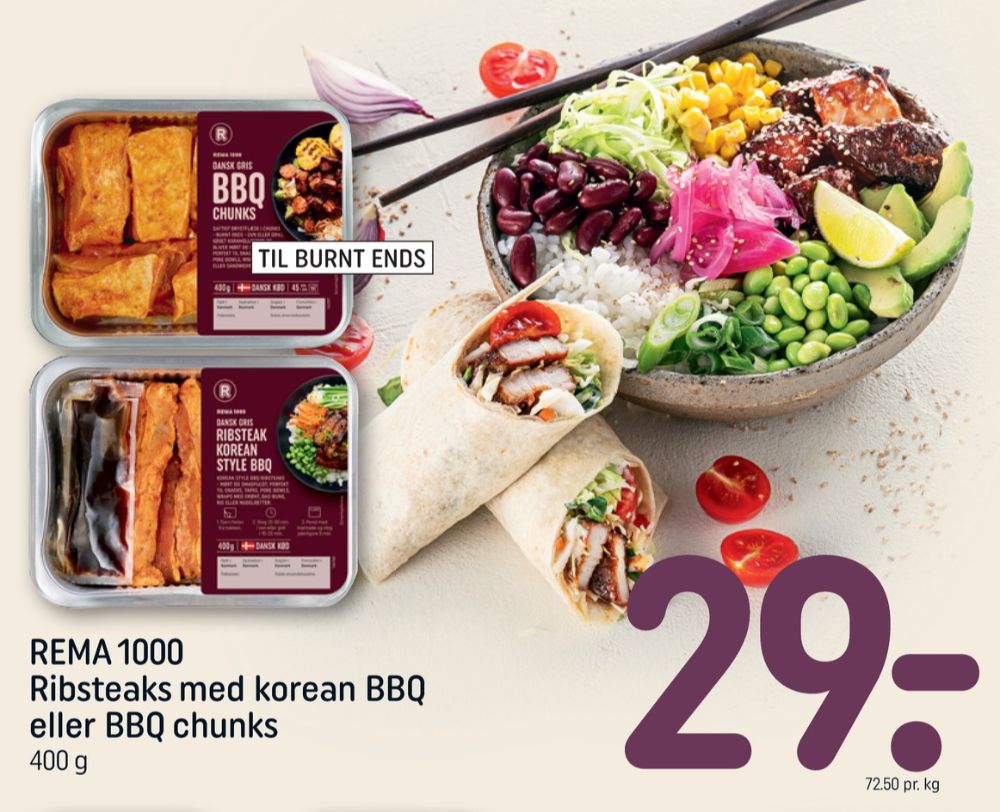 Rema 1000, Ribsteaks