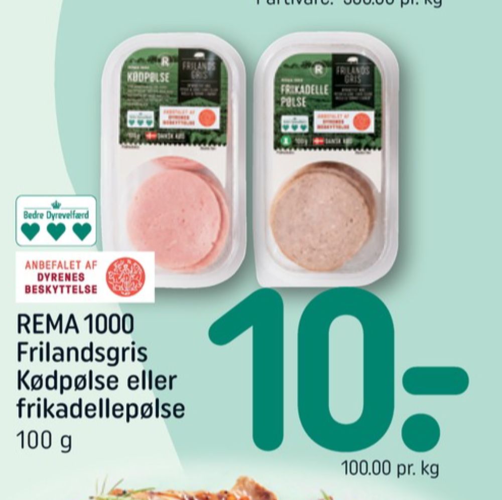Rema 1000, Kødpølse