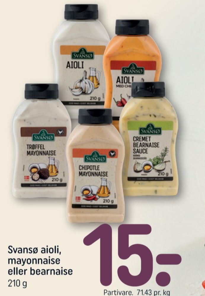 Svansø, Trøffelmayonnaise