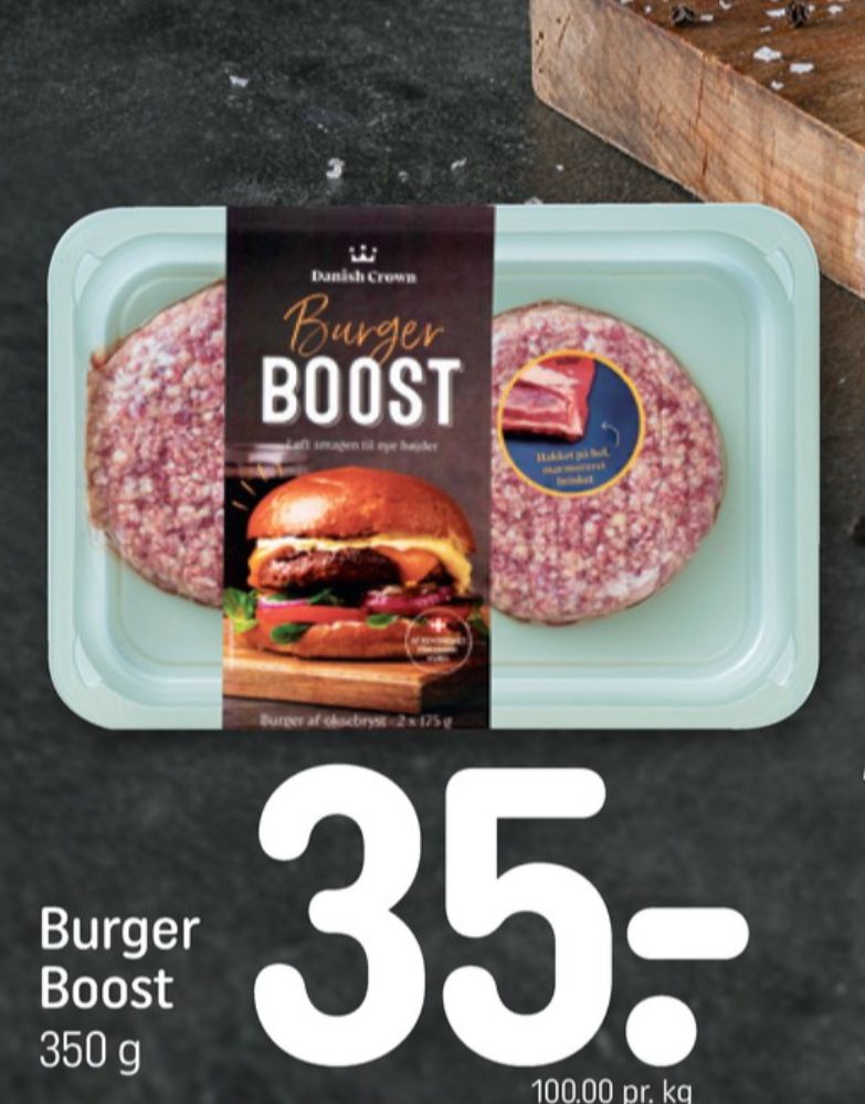 Danish Crown Burger Boost, Hakkebøffer