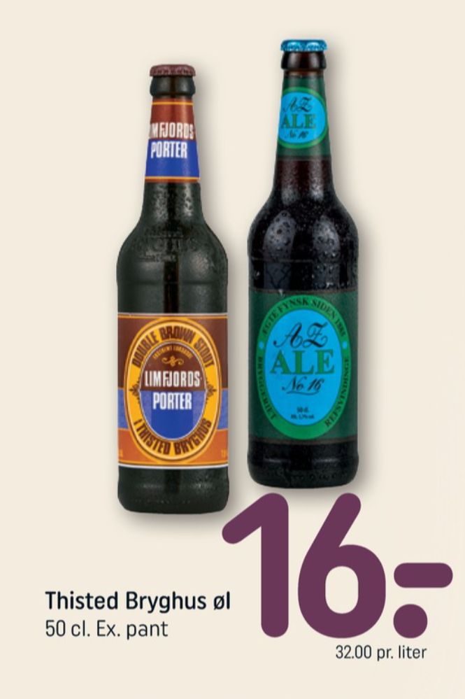 Thisted Limfjords Porter Double Brown Stout, Specialøl