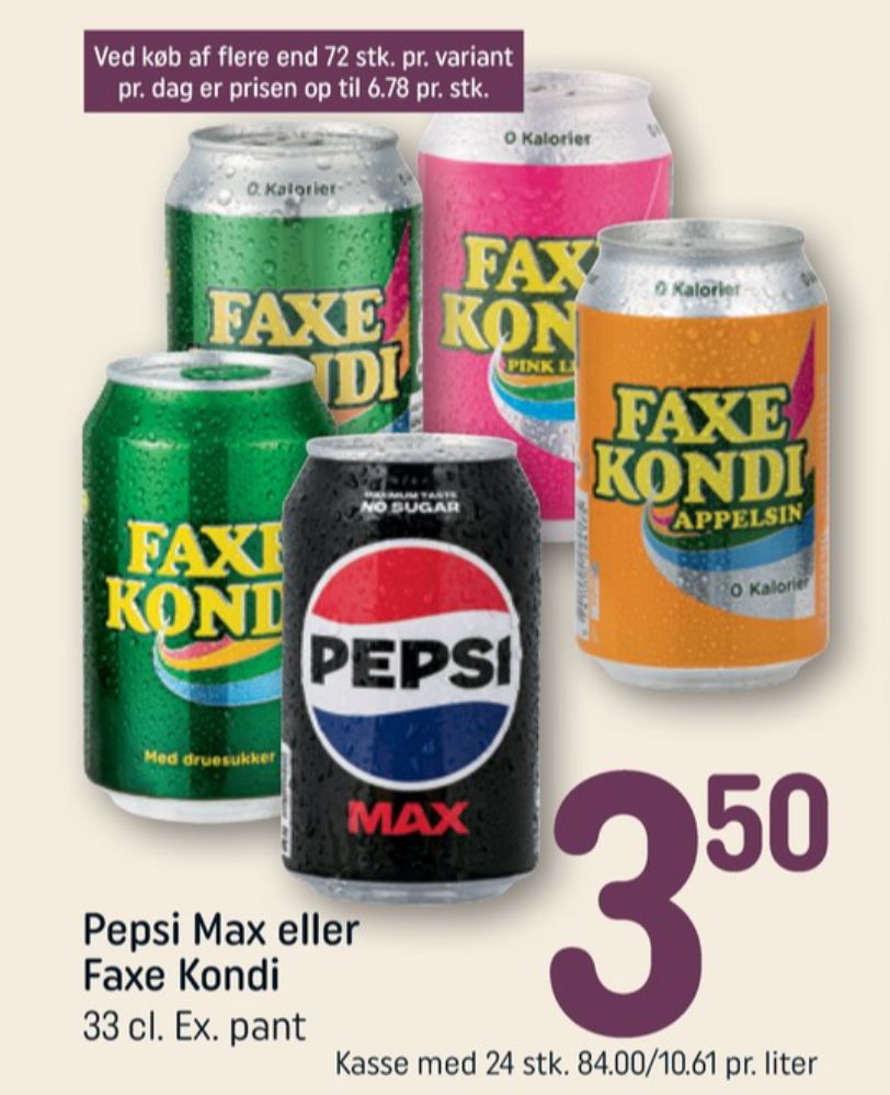 Faxe Kondi 0 Kalorier, Faxe Kondi 0 kalorier