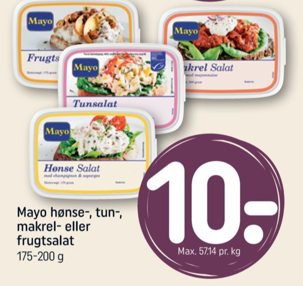 Mayo Brasserie, Tunsalat