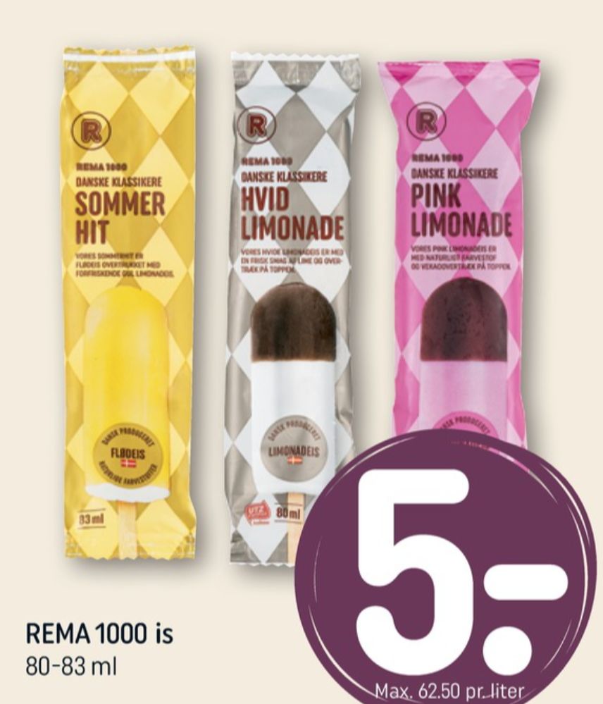Rema 1000, Hvid limonade ispind