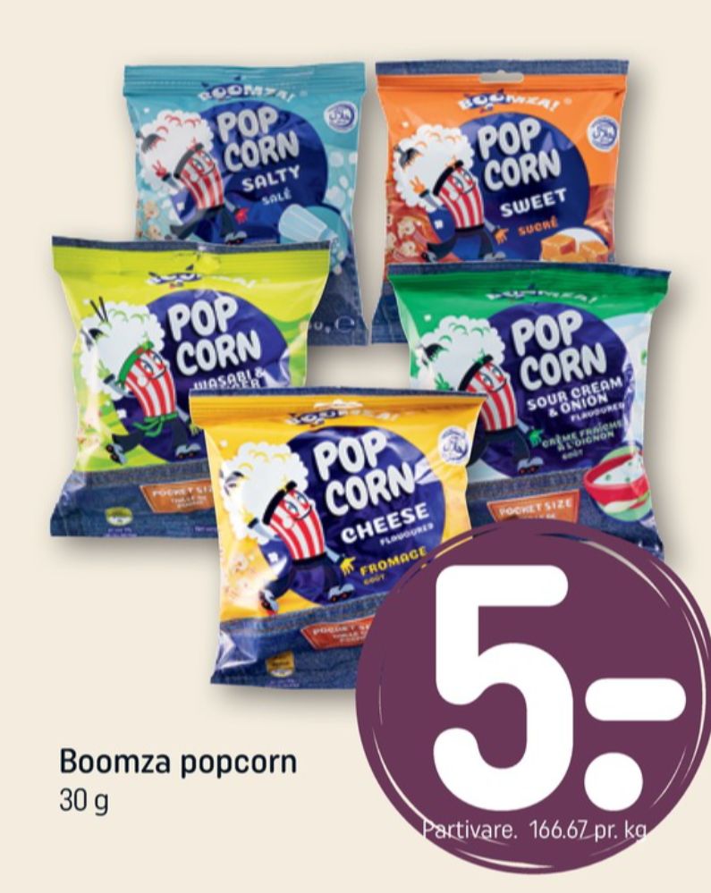 Boomza, Popcorn Wasabi & Ginger