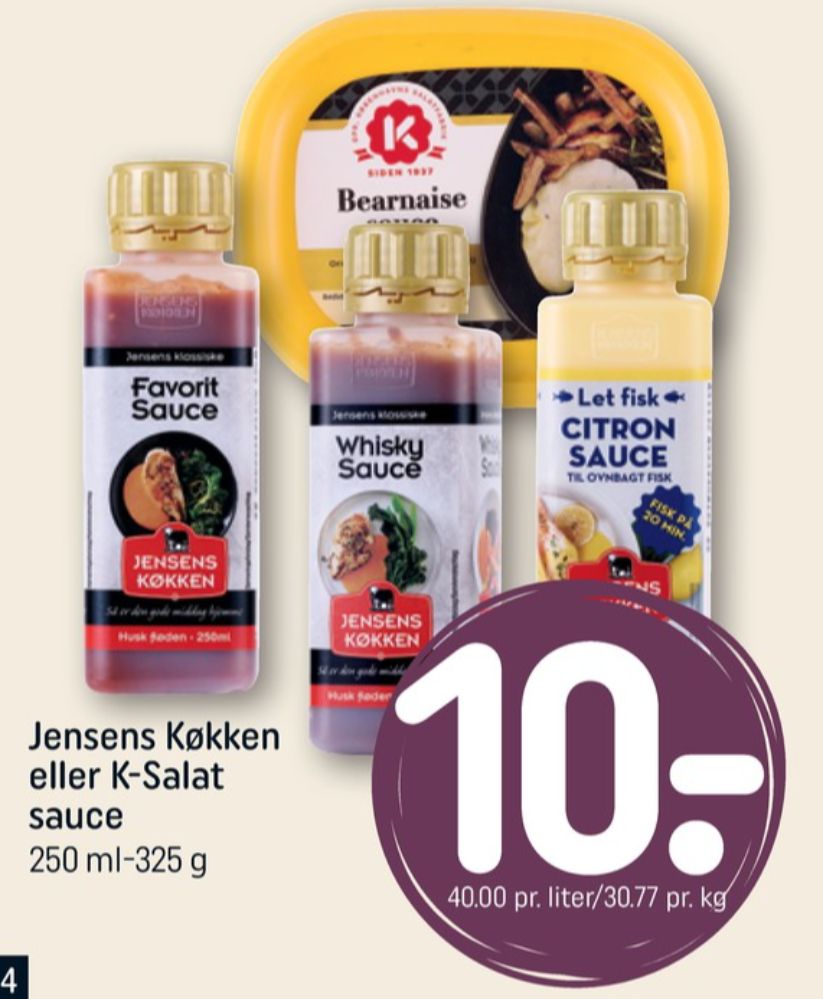Jensens Køkken, Favorit Sauce