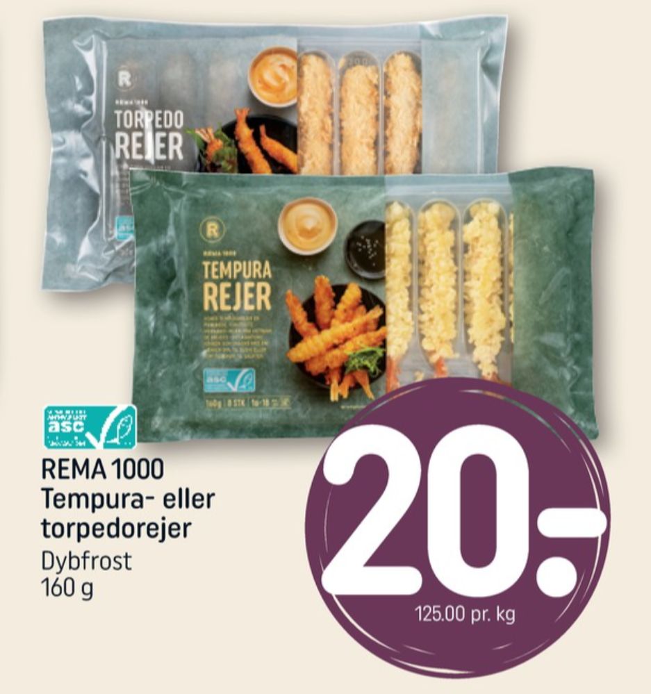 Rema 1000 Inspiring food, Tempurarejer
