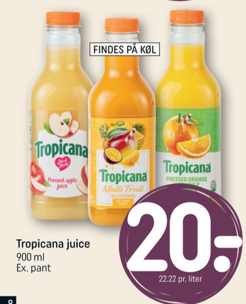 Tropicana, Multifrugtjuice