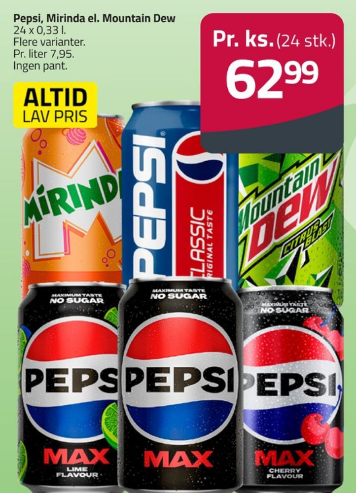 Pepsi Max, Cola 24 pk.