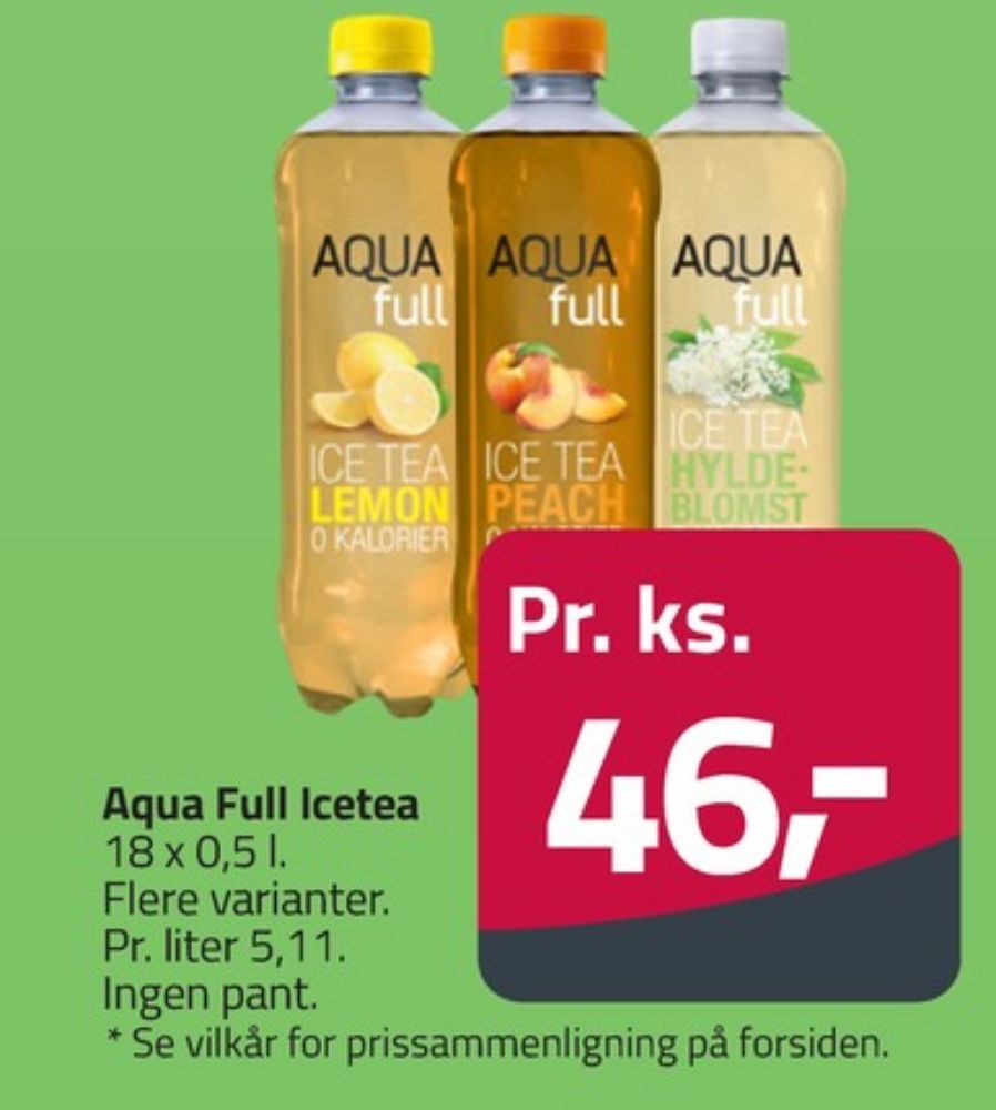 Aqua Full, Ice Tea Peach 18 pk.