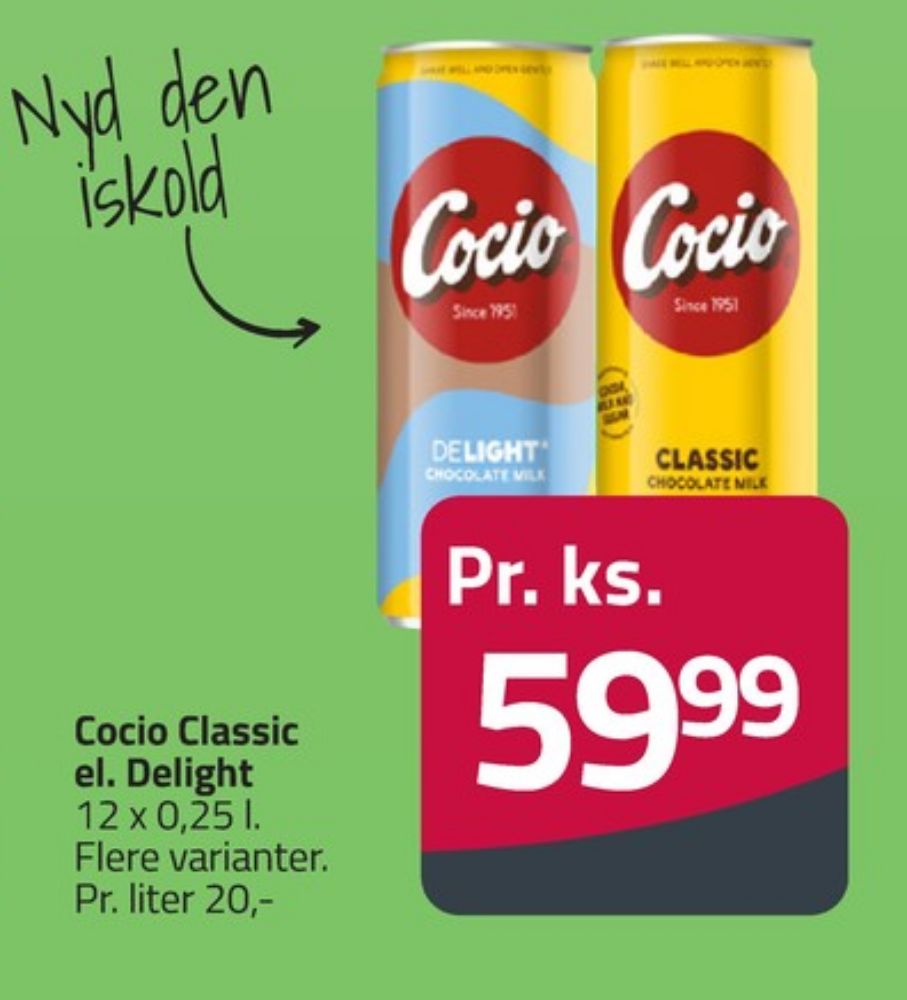 Cocio, Chokolademælk Delight 12 pk.