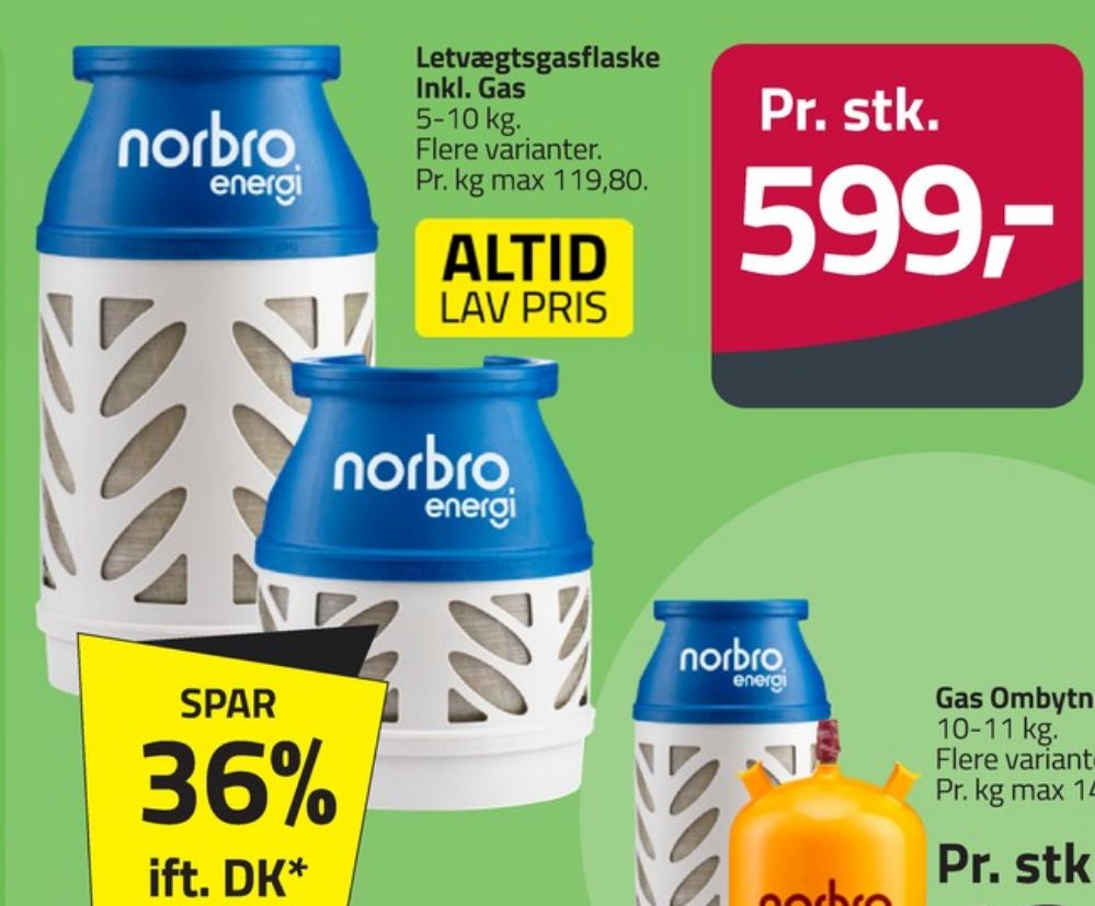 Norbro, Gasflaske
