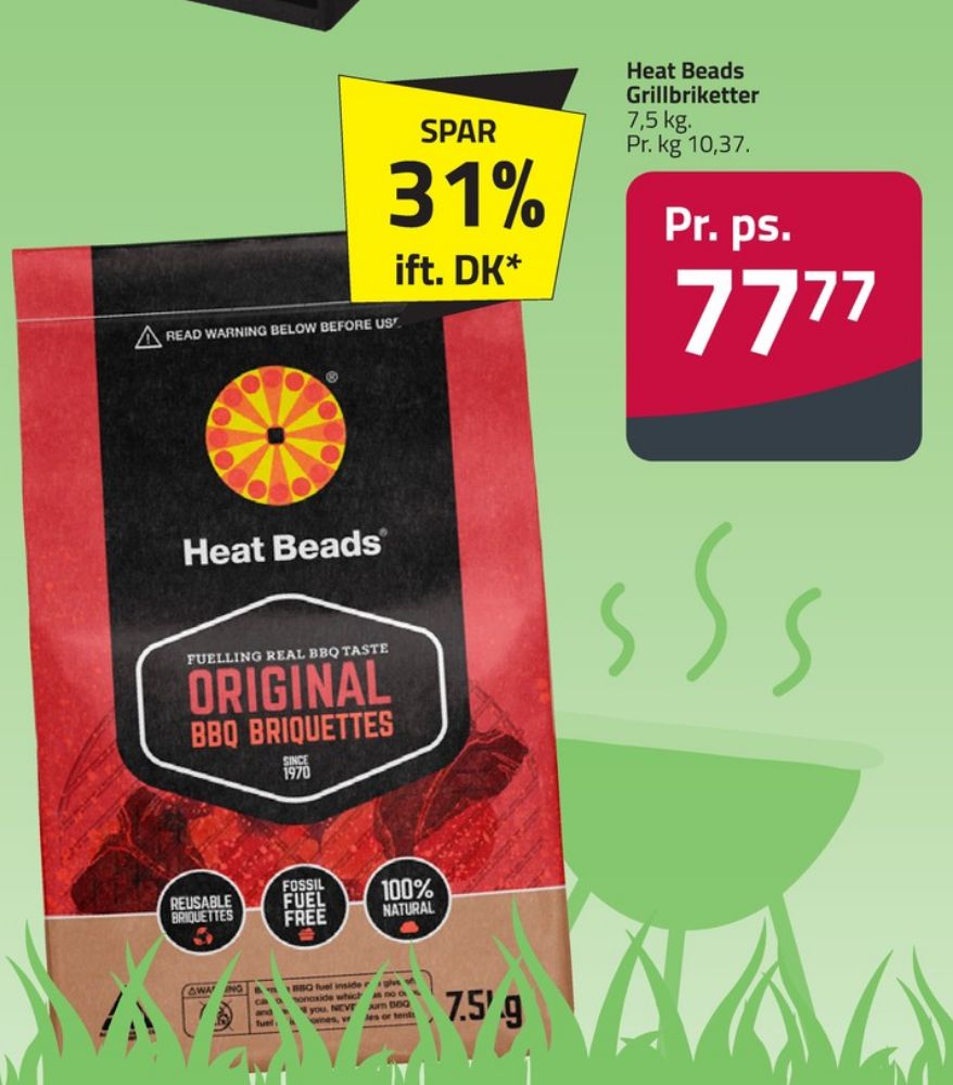 Heat Beads, Grillbriketter