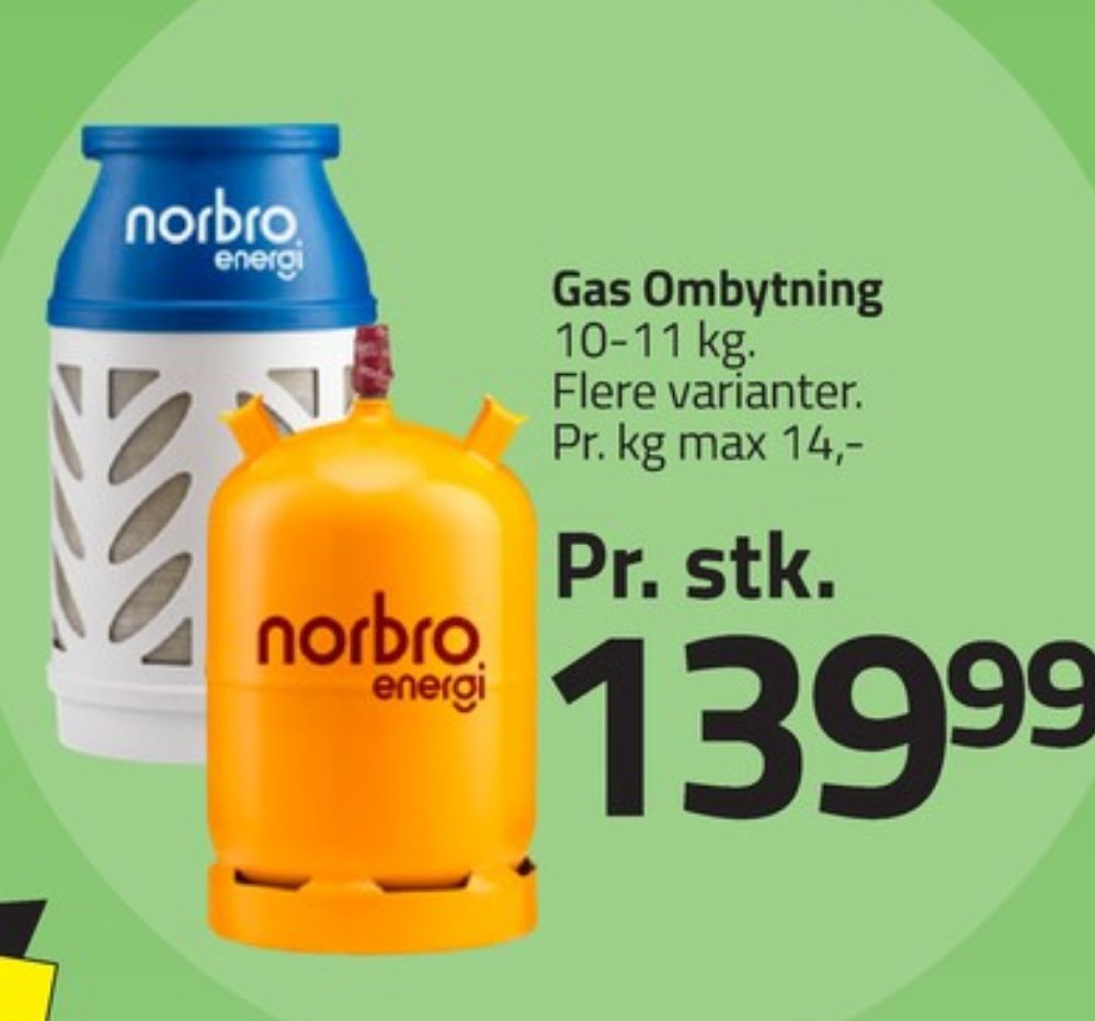 Norbro, Gasflaske