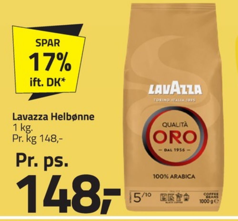LavAzza Qualita Oro, Kaffebønner