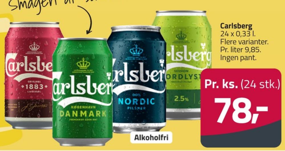 Carlsberg 1883, Øl 24 pk.