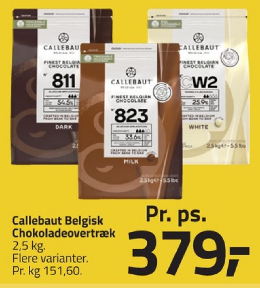 Callebaut, Overtrækschokolade W2