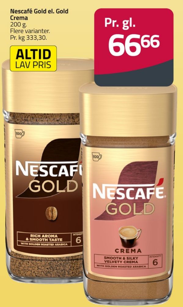 Nescafe Gold Crema, Instant Kaffe