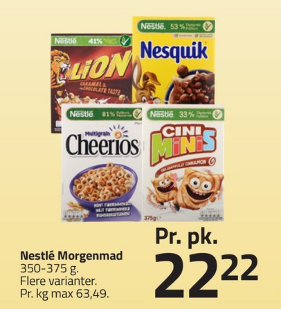 Nestlé Cini Mini, Morgenmadsprodukt Cini Minis Crazily Cinnamon