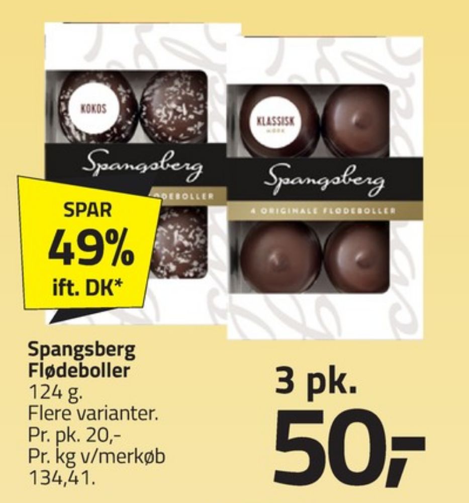 Spangsberg, Flødeboller Kokos