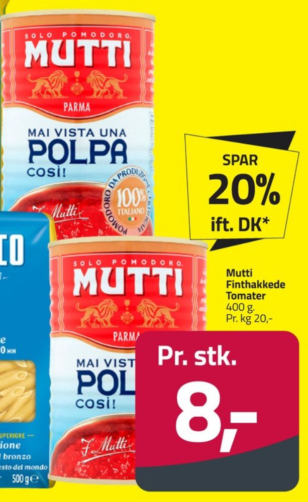 Mutti, Hakkede tomater