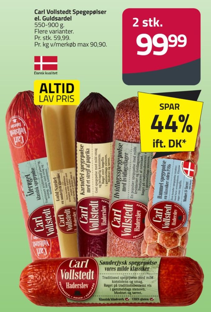 Carl Vollstedt's Eftf., Hvidløgsspegepølse