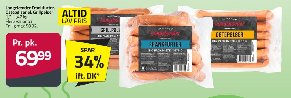 Langelænder, Ostepølser