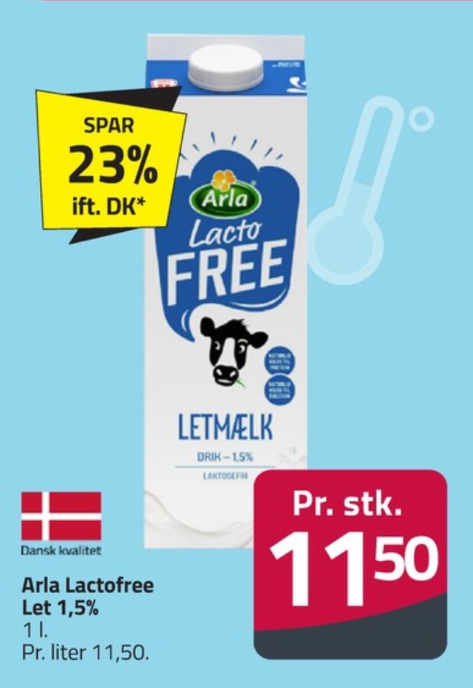 Arla Lacto FREE, Letmælk