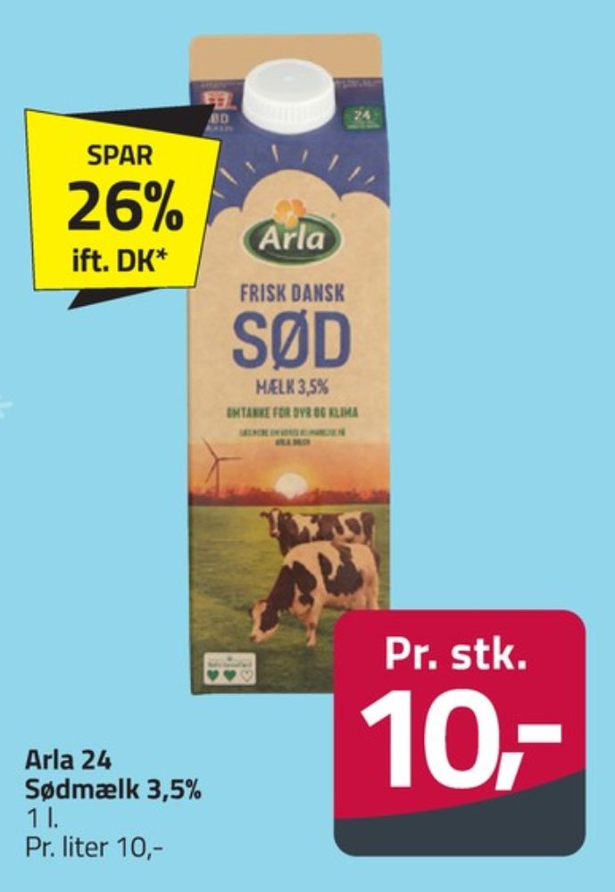 Arla, Sødmælk