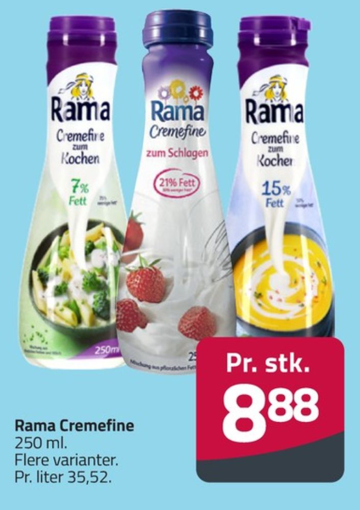 Rama, Madlavningsfløde 7 %