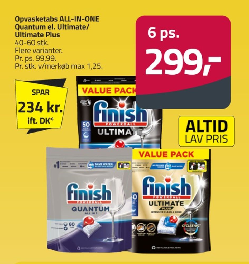 Finish, Maskinopvask-tabs