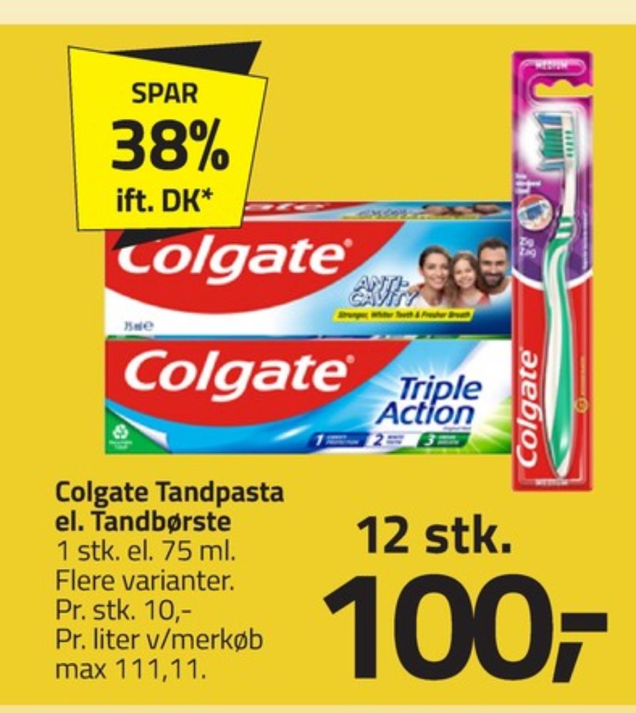 Colgate, Tandpasta