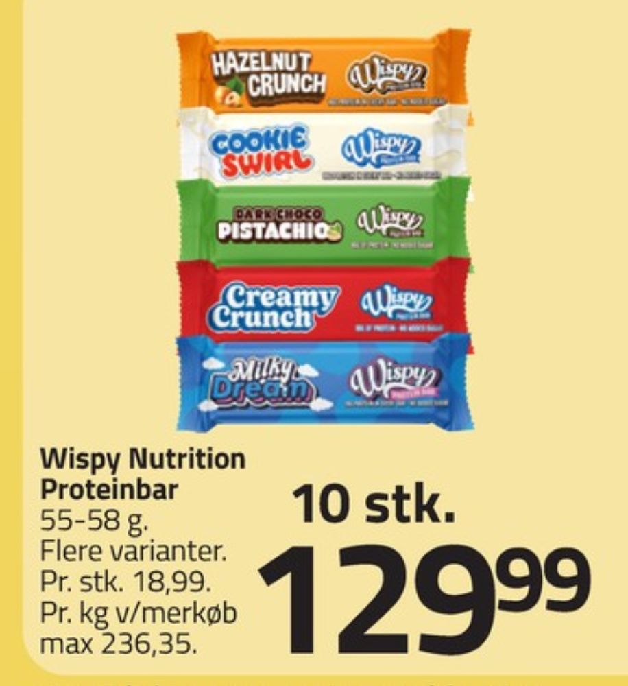 Wispy, Dark Choco Pistachio Proteinbar