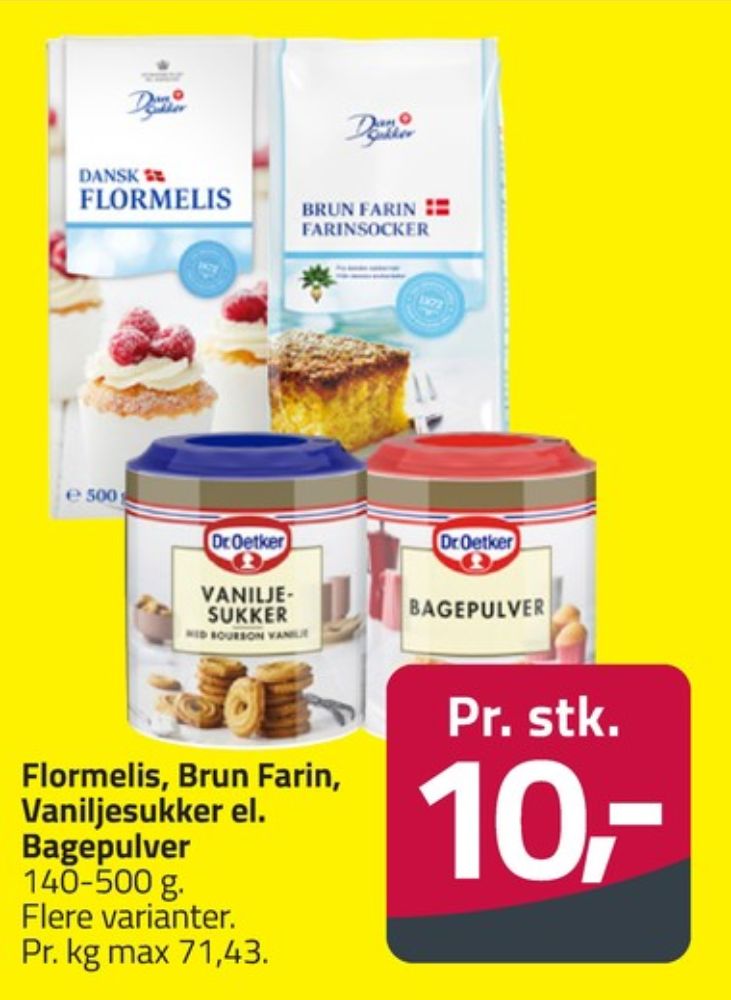 Dansukker, Flormelis