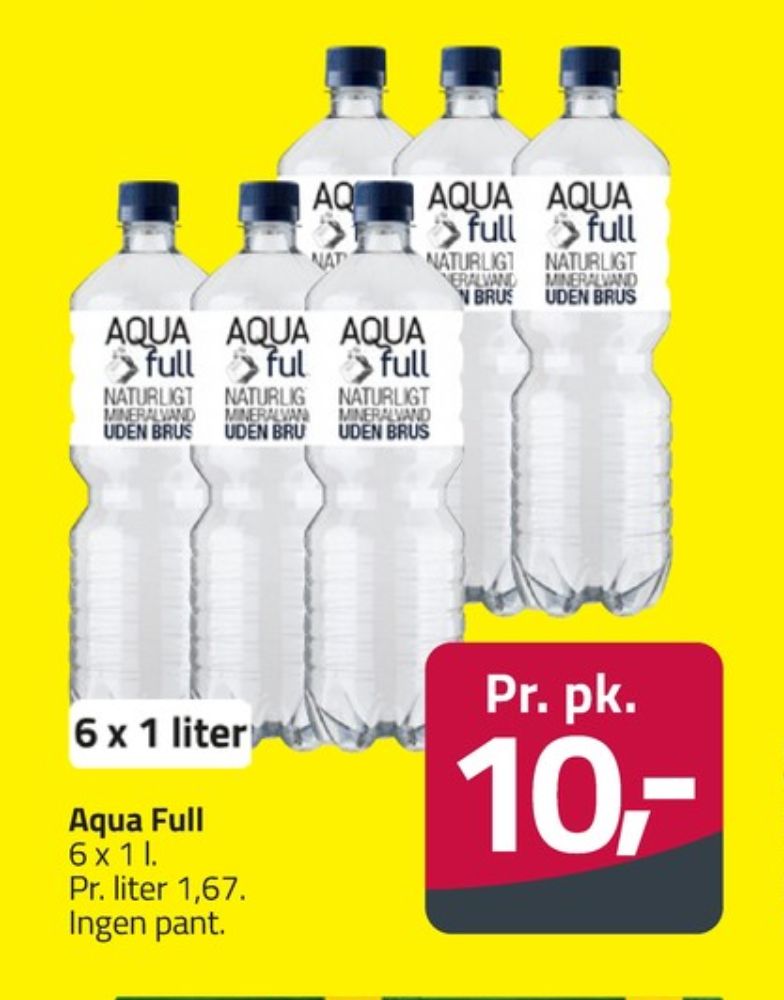 Aqua Full, Mineralvand uden brus 6 pk.