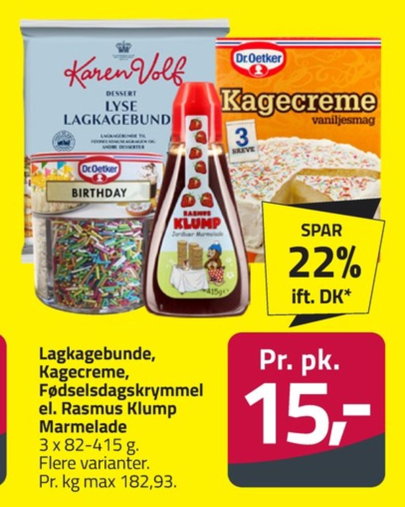 Karen Volf, Lagkagebunde
