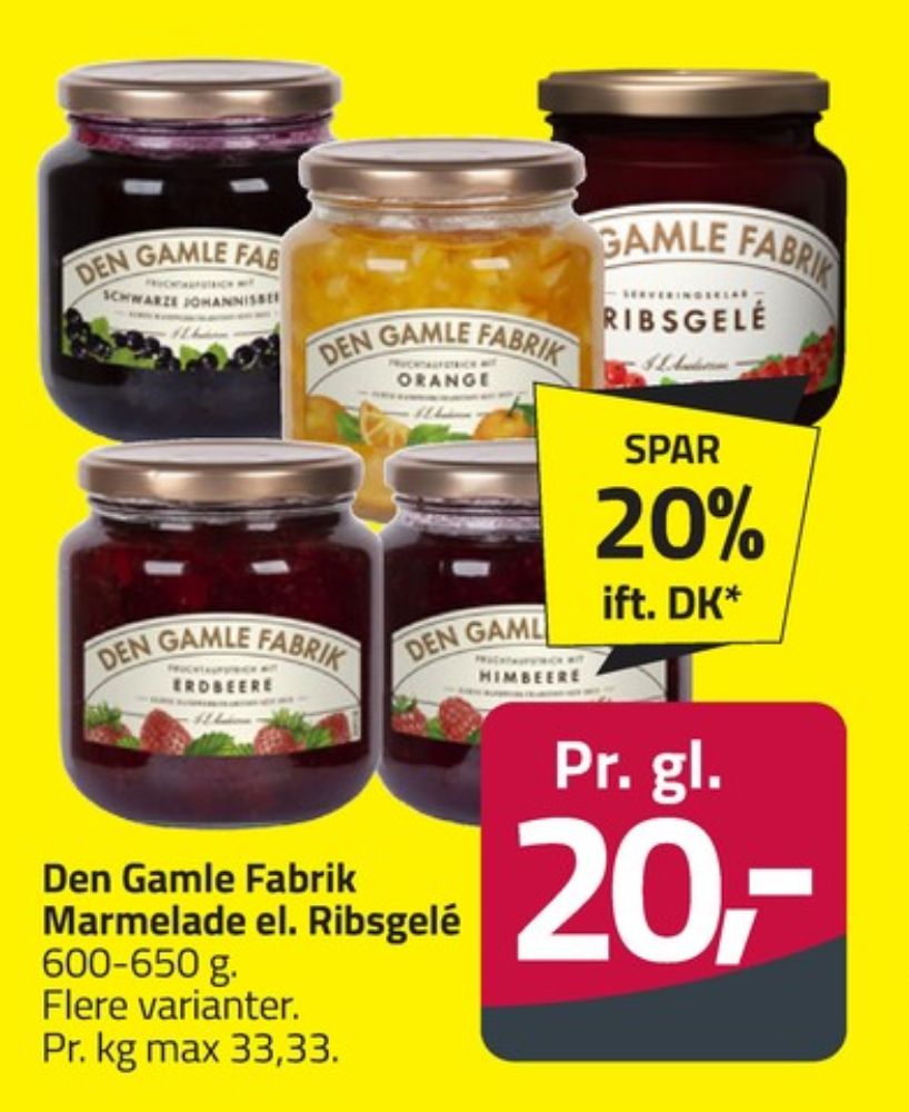 Den Gamle Fabrik, Ribsgelé