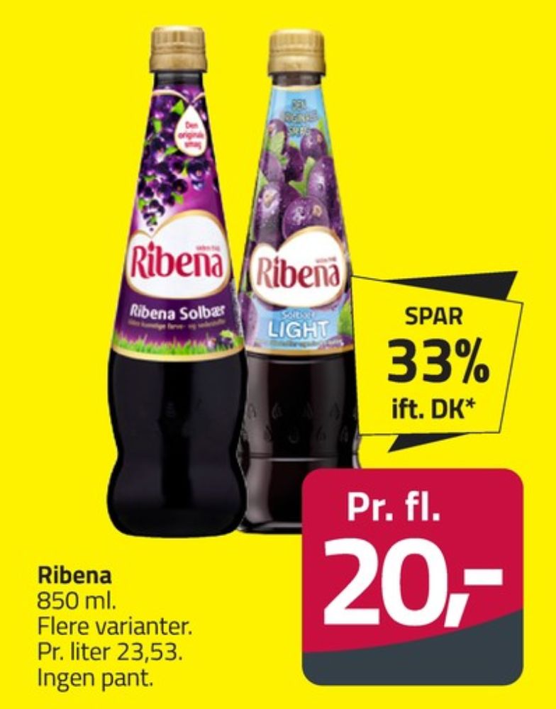 Ribena, Solbær Frugtsaft