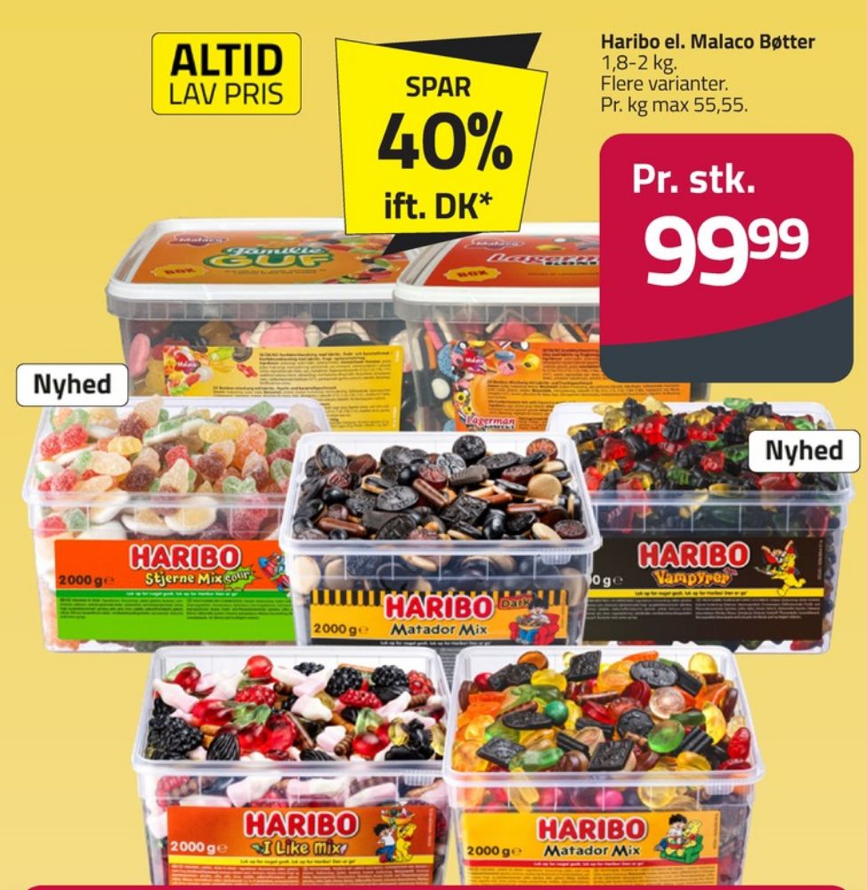Malaco Familie Guf, Slikbøtter
